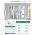 thumbnail image 6 of Turquoise Gray Tie Up Curtains for Windows 63 Inch Length Balloon Curtains Kitchen Adjustable Balloon Window Shade Country Retro Mottled Texture Wood Grain Tie Up Bathroom Curtain Window 42"x63", 6 of 6