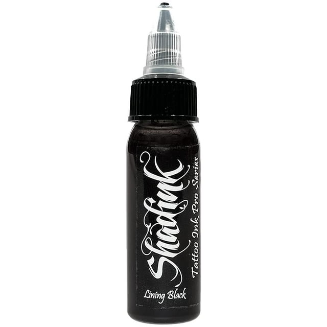Shadink Lining Black Tattoo Ink Professional Tattooing Inks for Color Portrait, Black & Gray Style