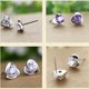 thumbnail image 3 of Pendientes elegantes de moda para niña, bonitos pendientes de plata con forma de corazón, joyería de moda, 3 of 6
