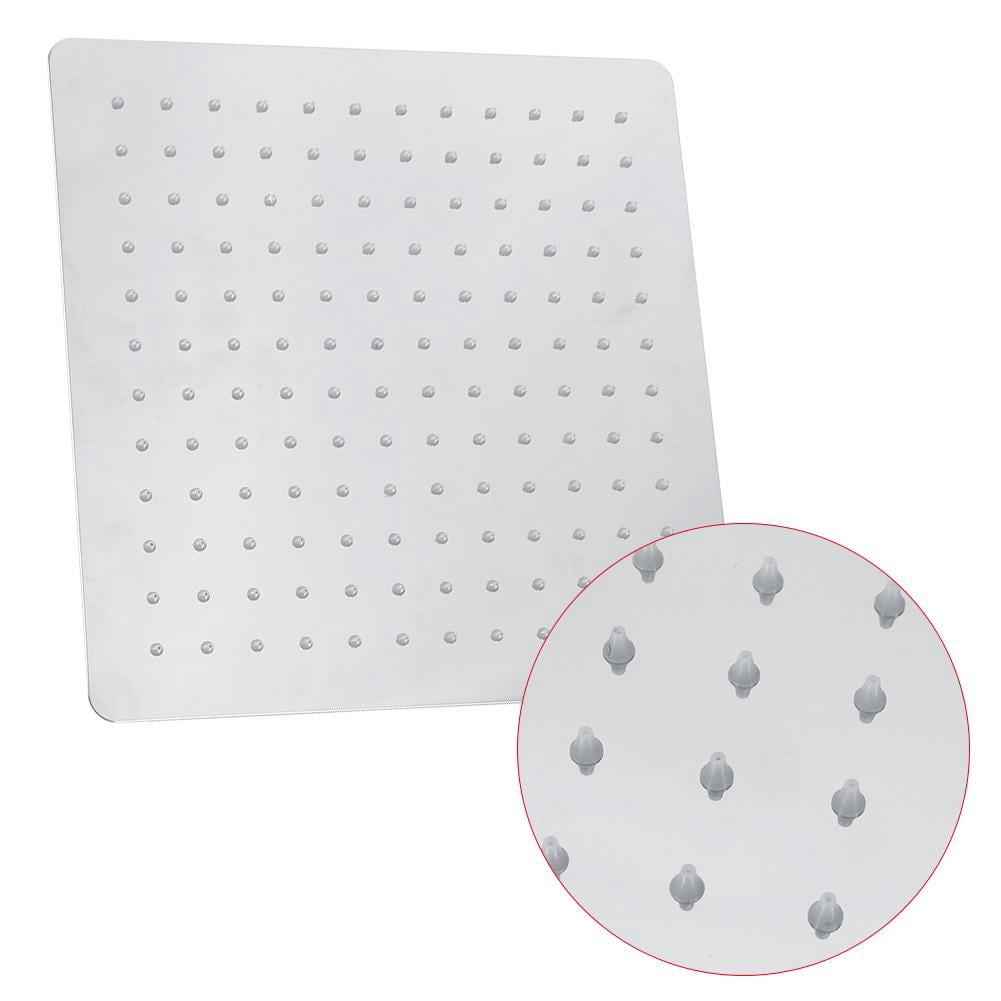 Shower Head, 12'' Stainless Steel Rainfall Shower  Rain Square Ultra-Slim Shower  (No Arm Included)