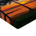 thumbnail image 2 of Ambesonne Tropical Fitted Sheet 2 Pcs Set, Palm Trees Sunset View, Full, Multicolor, 2 of 3
