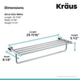 thumbnail image 2 of Kraus Bathroom Shelf 8.13" Towel Bar, Chrome, 2 of 7