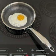 Lexi Home 10 inch Diamond Tri-Ply Non Stick Frying Pan Stainless Steel Cookware
