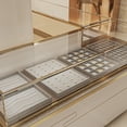 thumbnail image 3 of Oirlv 24-Slot Gray Velvet Jewelry Organizer Tray, Drawer Insert for Rings, Earrings & Small Accessories, Home & Retail Display, 3 of 8