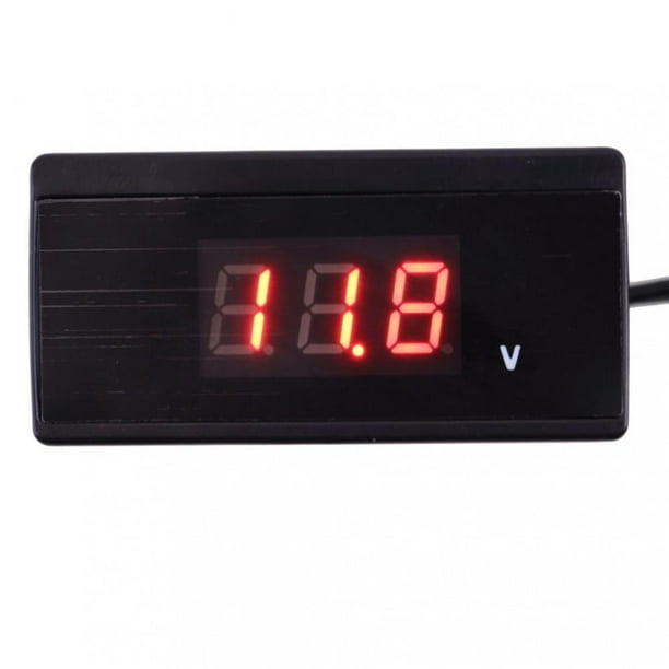 12V 24V Probador de Indicador de Voltaje Del Coche Del Voltímetro de LED Digital Automático Macarena Calibrador de voltaje del voltímetro del coche