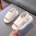 thumbnail image 3 of CYRBOKO Boys Beach Sandals, Open Toes Non-Slip Breathable Hook&Loop Kids Shoes Beige Size 12.5 (Little Kids), 3 of 8