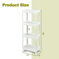 thumbnail image 2 of Gymax 2PCS 4 Tier Slim Storage Cart Detachable Kitchen Organizer Utility Shelves, 2 of 10