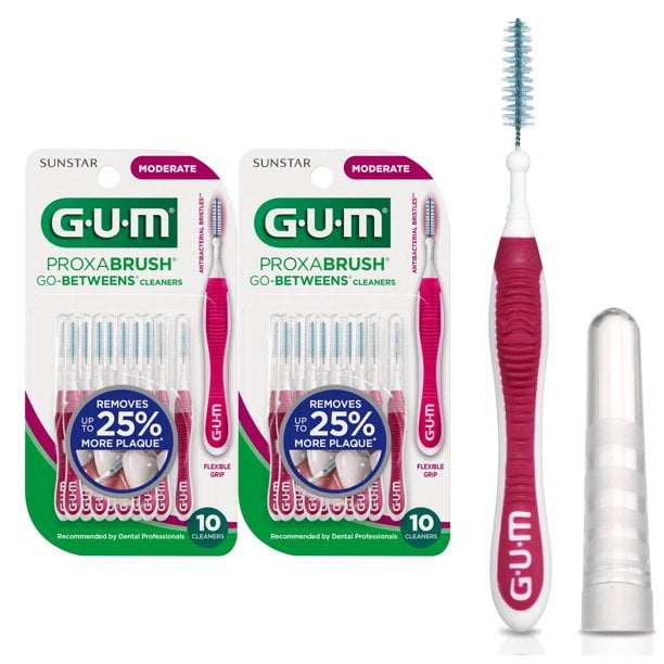 GUM Proxabrush GoBetweens Cleaners Moderate 10 Count, Interdental