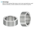 thumbnail image 4 of M12 Stainless Steel Spacers, 5 Pcs Metal Spacer Stainless Steel 12.2mm ID x 16mm OD x 6mm L for 1/2" or M12 Screw, 4 of 5