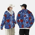 thumbnail image 5 of Picia Abstract Colorful Butterflies Women's Men's UPF 50+ Sun Protection Hoodie Shirt Long Sleeve SPF Fishing Outdoor UV Hiking Lightweight Shirts-3X-Large, 5 of 9