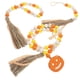 thumbnail image 1 of 3 piezas de decoración de Halloween con cuentas de madera para decoraciones de Halloween, 1 of 3