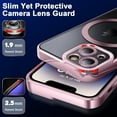 thumbnail image 4 of Magnetic Case for iPhone 13 Mini Case,[Compatible with Magsafe],[10 FT Military Grade Drop Protection] Slim Soft TPU Luxury Protective Phone Case for 13 Mini-Rose Gold 13-IP13mini-05, 4 of 13