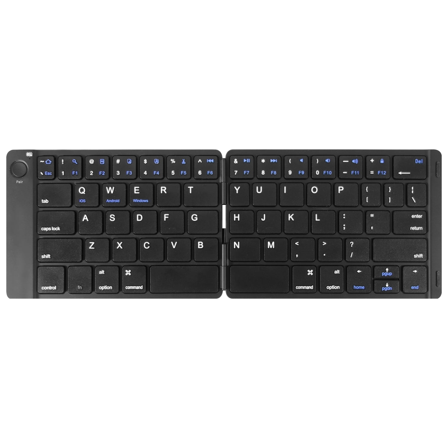 SCKL Folding Keyboard Portable Wireless Keyboard for iOS and Windows Tablets Android Foldable Bluetooth Keyboard