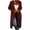 Claret, variant on Lovskoo Cardigan Sweaters for Women Open Front Long Sleeve Knitwear Loose Mid-Length Irregular Lapel Cable Knit Hooded Oversized Winter Outerwear Tops Black