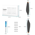 thumbnail image 3 of 8 Piezas de Hélices para DJI Mini 3 Pro Drone Accesorio Vuelo Silencioso Hélices Reemplazables para Drones Hoja de Hélice de Bajo Ruido con Destornillador y 12 Tornillos Negro Naranja 8 Negro Naranja, 3 of 6