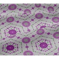 thumbnail image 4 of oneOone Cotton Jersey Purple Fabric Dot|Heart & Hexagon Shape Geometric Dress Material Fabric Print Fabric By The Yard 58 Inch Wide, 4 of 4