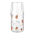 thumbnail image 1 of Vaso De Vidrio Hervidor Estilo Breve Fruta Taza Impresa Bebida Transparente Calix Con Tapa 550 Ml Y 275 Ml Vaso De Bebida Fría Taza De Vidrio De Borosilicato Para Bebida Jugo Agua Advancent HA027508-01, 1 of 7