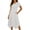 White-dress women, variant on AnuYalue Womens Summer A Line Midi Dress Ruffle Casual Short Sleeve Crew Neck Shirt Dress Flowy Beach Sundress with Pockets
