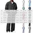 thumbnail image 5 of gibobby Mens 2 Pieces Sets Long Sleeve Casual Polo Shirt Fall Winter Loose Sweatpants Lounge Vacation Outfits Set (Dark Blue,2XL), 5 of 7