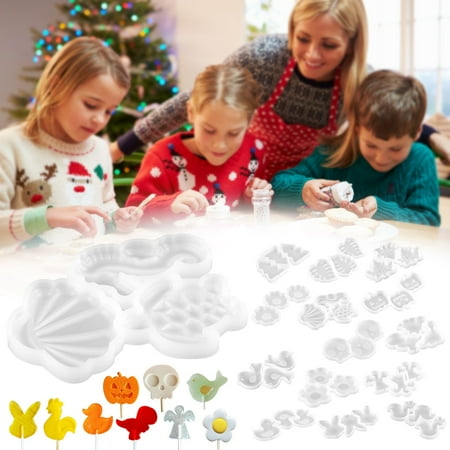 

QWY Maple Leaf Fruit Pumpkin Dinosaur Drop Glue Mold DIY Chocolate Coral Cheese Lollipop Silicone Mold