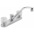 thumbnail image 1 of Chrome Two Handle Kitchen Faucet with Acrylic Handles, 1 of 1