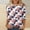 002 Multicolor, variant on Women's 3/4 Sleeve American Flag Print T-Shirt Casual Round Neck Patriotic Shirt Top for Independence Day