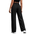 thumbnail image 2 of Nugftut Cargo Pants for Women High Waist Wide Leg Loose Casual Trouser with Pockets, 2 of 7