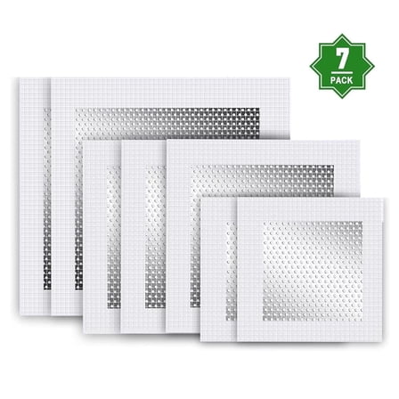 Sentryse Drywall Repair Patch Kit, 7-Pack Self-Adhesive Mesh Wall Patches (2", 4", 6") for Small to Large Holes