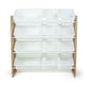 thumbnail image 3 of Natural Wood/White Kids Toy Organizer with 12 Storage Bins, 3 of 5