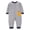 Grey, variant on Baby Boys Pajamas 0-24M Organic Cotton Zip Front Footless PJs Fall Winter Sleepwear Clothes(Grey,9-12 Months)