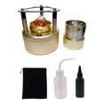 thumbnail image 4 of S SERENABLE Brûleur à Alcool, Fourneau à Alcool Stable Compact pour Camping, Activités Extérieures, Barbecue Commercial, Or avec Support, 4 of 9