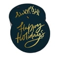 thumbnail image 1 of Inkdotpot 100 Pack Happy Holiday Favor Paper Tags Craft Real Gold Foil Hang Tags, 1 of 1
