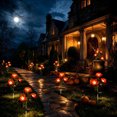 thumbnail image 5 of Solar Halloween Rose Stake Lights, Outdoor LED Garden Decor With 3 Eyeball Rose Flowers, Auto‑On Night Lighting, Waterproof Landscape Ornament For Yard Pathway Lawn Halloween Party, 5 of 6