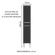thumbnail image 3 of Mueble Despensa Madesa Emilly 2 Puertas - Marrón/Negro Madesa G26320EM, 3 of 9