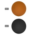 thumbnail image 4 of Artificial leather round placemat and coaster, coffee mat kitchen table mat, waterproof, easy to clean kitchen dining round table - Yellowish brown/black, 4 of 7