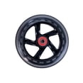 thumbnail image 2 of AlveyTech Roues 125 mm pour Trottinette Razor A3, Moyeu Noir Transparent (Ensemble de 2), 2 of 5