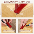 thumbnail image 2 of Carpenter Square Woodworking,Small Square Tool With Fixed Angle Pin And 0.09mm Mechanical Pencil - Precision Accurate, 2 of 7
