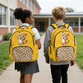 thumbnail image 4 of DISNIMO Cute Leopard Print 17 Inch Boys Girls School Backpack, Sturdy Lightweight Kids Bookbag with Adjustable Shoulder Straps for Students Daily Use, 4 of 7
