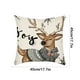 thumbnail image 3 of Juego de almohadas navideñas con estampado de ciervo y muñeco de nieve navideño de peluche, juego de almohadas decorativas, funda de almohada de peluche, 3 of 6