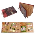 thumbnail image 3 of 2X Handmade DIY Album Paste Vintage Tether Album Our Adventure Book Up Family Scrapbook Photo Album, 3 of 9