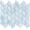 Leaf Gaps Pastel Blue, variant on 10-Sheet Peel and Stick Backsplash Tile for Kitchen, Self-Adhesive Mosaic Glossy Leaf Stick on Wall Tile with Gaps (Calacatta White)
