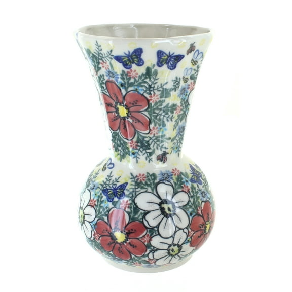 Blue Rose Polish Pottery Indoor Tabletop Isabella Vase