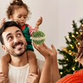 thumbnail image 5 of 12Pcs 3.15 Inch Olive Green Christmas Ball Ornaments, Flocked Velvet Shatterproof Hanging Balls for Christmas Tree Decor, 5 of 7