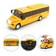 thumbnail image 3 of Autobús escolar de juguete, autobús lanzadera con retroceso y desaceleración, modelo de autobús de juguete para regalo escolar B, 3 of 9