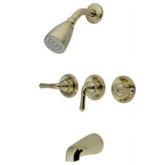 Three Handle Tub & Shower Faucet