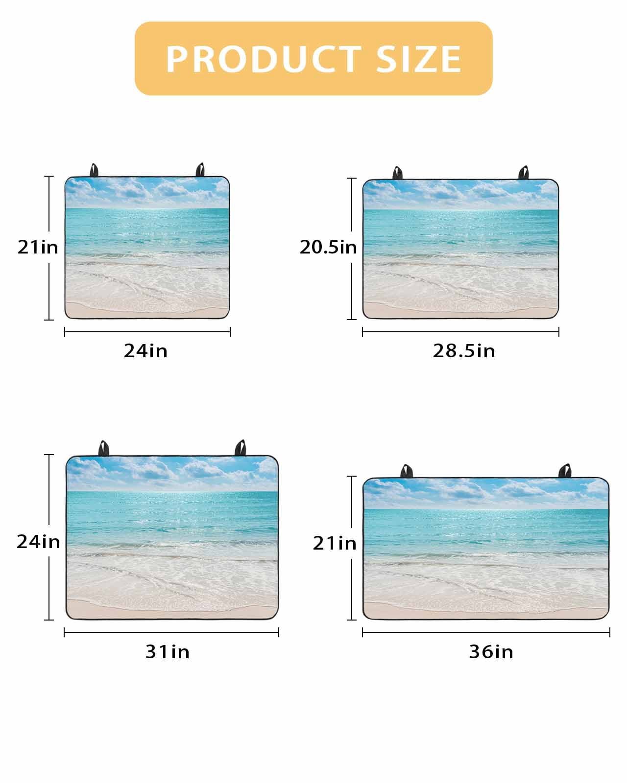 nqOlkjepod Large Induction Cooktop Protector Mat 36"x21", Teal Waves Coastal Stove Top Covers for Electric Stove, Summer Beach Sea Nautical Ocean Stove Burner Cover Mats, Glass Top Stove Cover