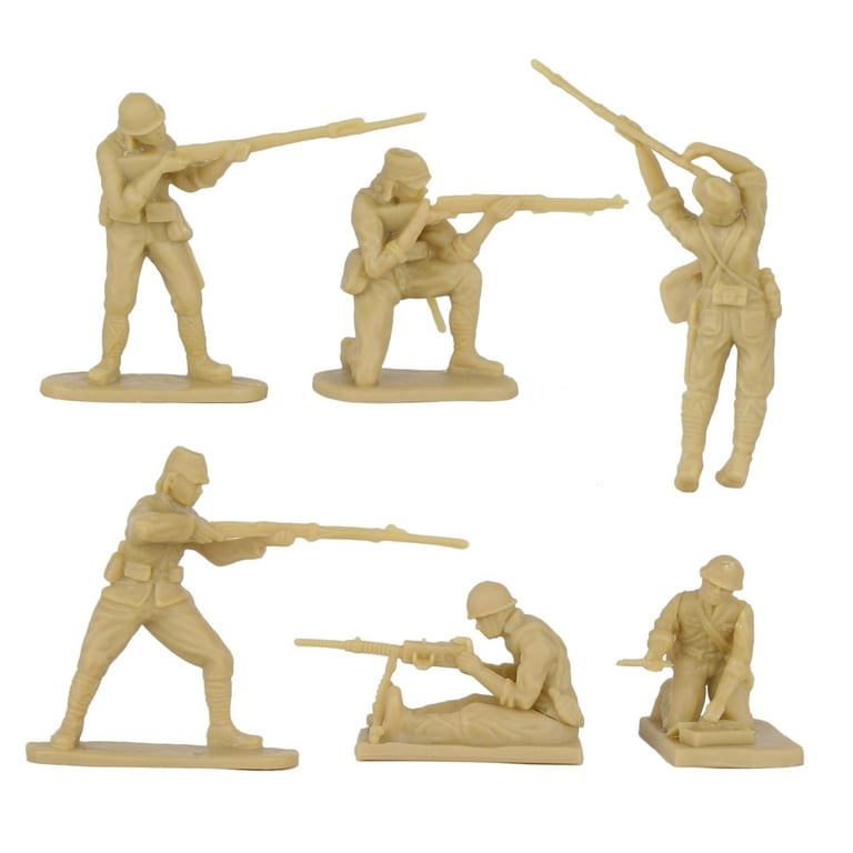 BMC CTS WW2 Japanese Plastic Army Men - 24pc Tan Imperial Japan
