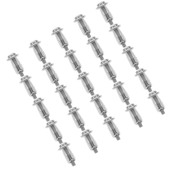 Worgeous 25Pcs Hollow Door Anchors for Commercial Settings Silver Secure Fastening Hardware