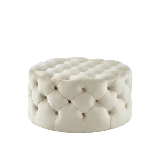 Furniture of America Pendleton II Transitional Ottoman in Beige