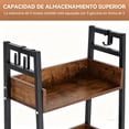 thumbnail image 4 of Librero de 5 Niveles - Estante Mueble Organizador, Muebles para Cocina Diseño Abierto Minimalista con Ganchos, Estantería, para Cocina Sala Oficina Dormitorio Biblioteca, 4 of 4